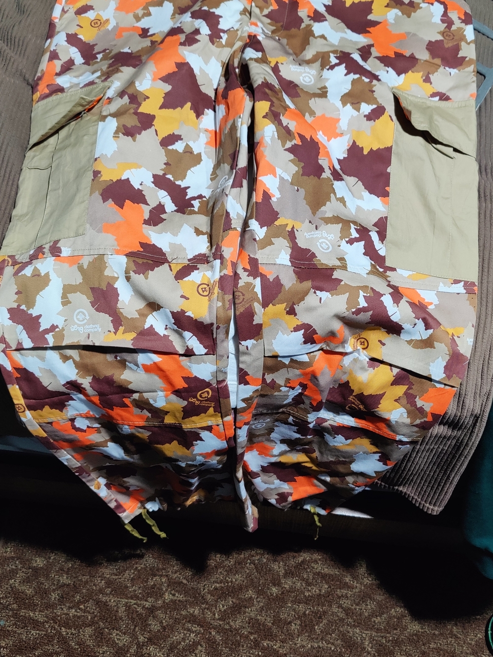 Lrg Men's Cargo Pants Brown Tan Orange Camo